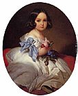 Franz Xavier Winterhalter Paintings - Princess Charlotte of Belgium by Franz Xavier Winterhalter